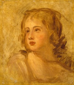 Hlava ženy, kolem 1782-86 od George Romney