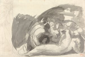Howard na návštěvě ve věznici od George Romney