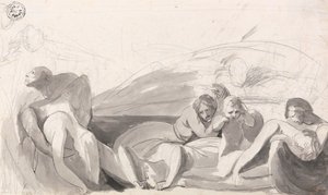 Howard na návštěvě ve věznici od George Romney