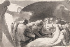 Howard na návštěvě ve věznici od George Romney