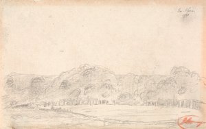 Krajina, pravděpodobně Eartham od George Romney