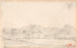 Krajina, pravděpodobně Eartham od George Romney