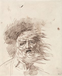 "Lear v bouři", Král Lear, 3. dějství, 2. scéna od George Romney