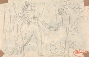 Pharmarus zvedá přízrak před Kunazu od George Romney