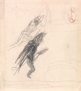 Pravděpodobně jedna ležící postava a jedna tančící postava od George Romney