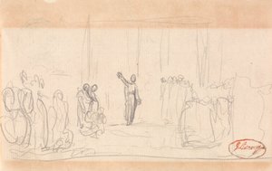 Možná dav před prorokyní od George Romney