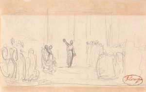 Možná dav před prorokyní od George Romney