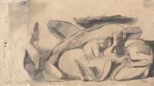 Vězeňská scéna od George Romney