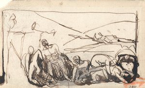 Vězeňská scéna od George Romney
