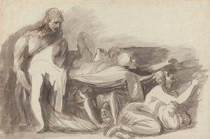 Scéna z vězení od George Romney