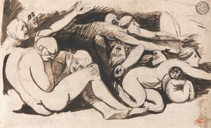 Scéna z vězení od George Romney
