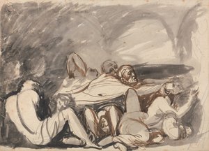 Scéna z vězení od George Romney