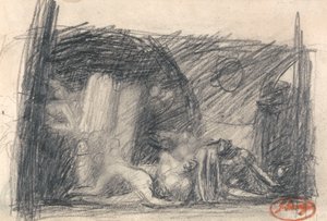 Scéna z vězení od George Romney