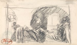 Scéna z vězení od George Romney