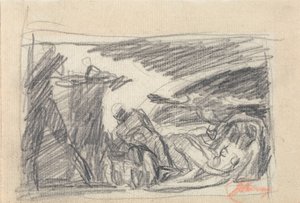 Scéna z vězení od George Romney