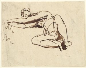 Ležící postava od George Romney