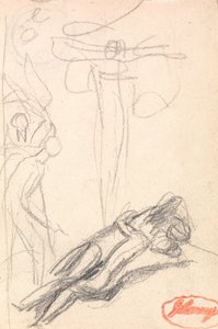 Satan překvapen Eviným uchem od George Romney