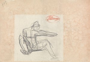 Sedící postava od George Romney