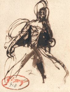 Sedící žena od George Romney
