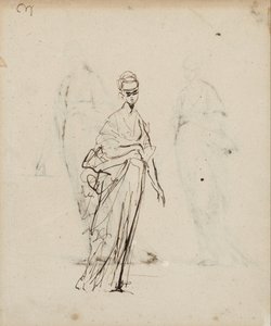 Samostatná ženská postava od George Romney