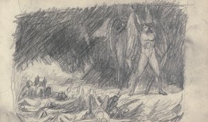 Kresba ze skicáře od George Romney