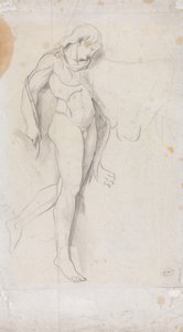 Stojící klasický akt od George Romney
