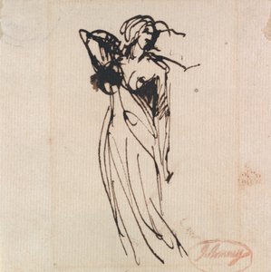 Stojící ženská postava od George Romney