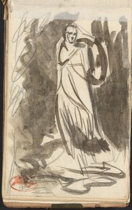 Stojící ženská postava od George Romney