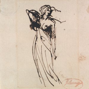 Stojící ženská postava od George Romney