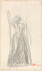Stojící postava, pravděpodobně pro Lady Macbeth od George Romney