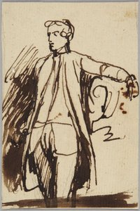 Postava stojícího muže od George Romney