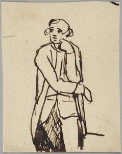 Postava stojícího muže od George Romney