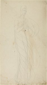 Stojící ženská postava od George Romney