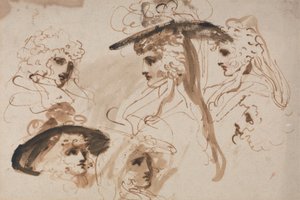 Studie pro hlavu dámy (Studie ženské hlavy) od George Romney