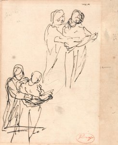 Studie dětí prohlížejících si knihu od George Romney
