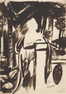 Studie k portrétu lady Elizabeth Monsonové od George Romney