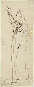 Studie k dílu „Mater Dolorosa“ od George Romney