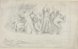 Studie k dílu „Potopa“ od George Romney