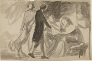 Studie ke skupinovému portrétu () od George Romney