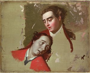 Studie o smrti generála Wolfa v Quebecu, 1762-63 od George Romney