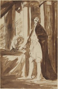Studie k portrétu muže od George Romney
