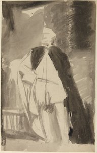 Studie k portrétu muže v dlouhém plášti od George Romney