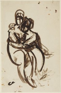 Studie k portrétu sester Milnerových od George Romney