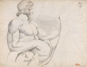 Studie sochy boha řeky Tibery od George Romney