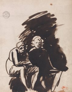 Studie dvou postav od George Romney