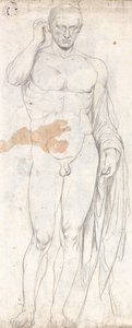 Studie klasické sochy od George Romney