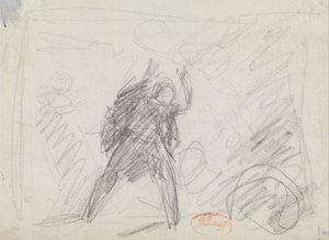 Studie stojící postavy od George Romney