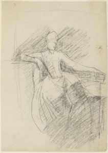 Studie sedící ženy od George Romney