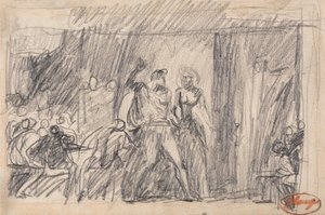 Scéna s hostinou od George Romney