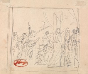 Nepovedený kroketový zápas od George Romney